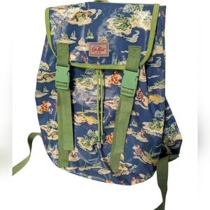 Cath Kidston ,True Blue Hippos And Friends,Blue and Green Printed Backpack